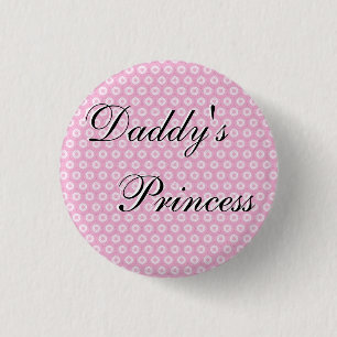 Papa's prinses ronde button 3,2 cm