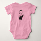 PAPA'S PRINSESJE | ROZE | SLIMME UITDRUKKING ROMPER (Achterkant)