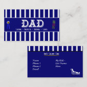 Papa's profielkaart contactkaartje (Voorkant / Achterkant)