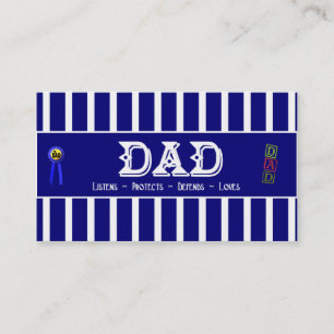 Papa's profielkaart contactkaartje
