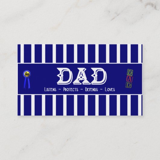 Papa's profielkaart contactkaartje (Voorkant)