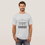 Papa's promotie, vader om te worden t-shirt (Voorkant volledig)
