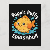 Papa's Puffy Splashball Funny Water Fish Briefkaart (Voorkant)