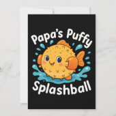 Papa's Puffy Splashball Funny Water Fish Kaart (Voorkant)