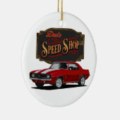 Papa's Red Speed Shop Keramisch Ornament (Rechts)
