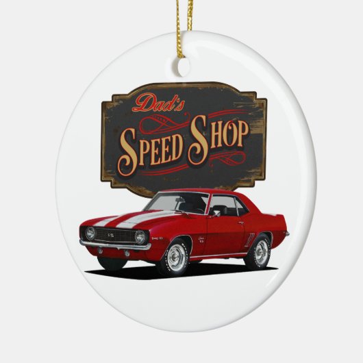 Papa's Red Speed Shop Keramisch Ornament (Links)