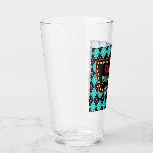 Papa's Retro Diner Glass Tumbler Gift (Rechts)