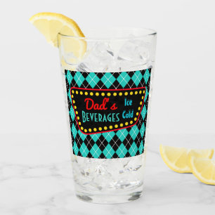 Papa's Retro Diner Glass Tumbler Gift