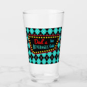 Papa's Retro Diner Glass Tumbler Gift (Voorkant)