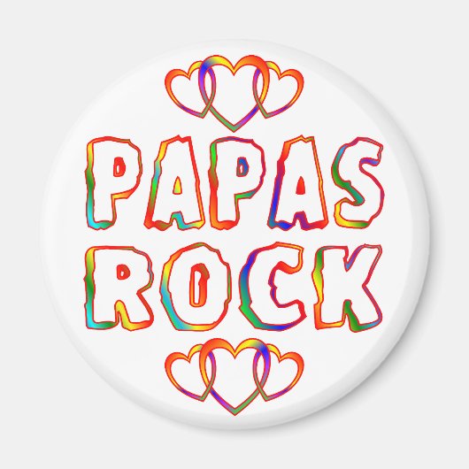 Papas Rock Magneet (Voorkant)