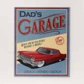 Papa's Rode Caddy Garage uit 1964 Jigzaag Puzzle Legpuzzel (Verticaal)