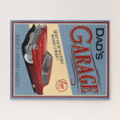 Papa's Rode Caddy Garage uit 1964 Jigzaag Puzzle Legpuzzel (Horizontaal)