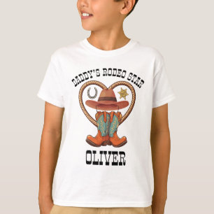 Papa's Rodeo Ster - Kleine Cowboy T-shirt