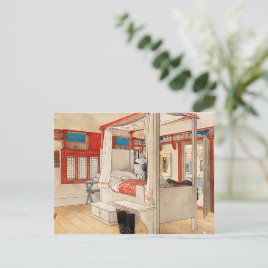 Papa's Room, 1895, door Carl Larsson Briefkaart (Staand voorkant)