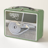 Papa's Sailor Cleat Hitch Metal Boater Lunchbox (Voorkant)