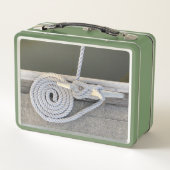 Papa's Sailor Cleat Hitch Metal Boater Lunchbox (Achterkant)