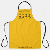 Papa's Silhouette Happiness Party Dansers Schort (Voorkant)