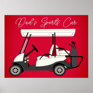 Papa's Sportauto Golf Cart Print Poster