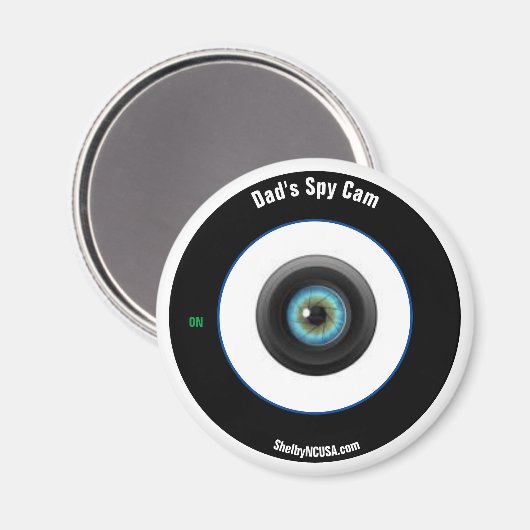 Papa's Spy Cam Koelkast Magneet (Voorkant / Achterkant)