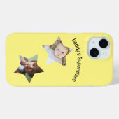 Papa's Superstars gepersonaliseerde twee foto teks Case-Mate iPhone Case (Achterkant (horizontaal))