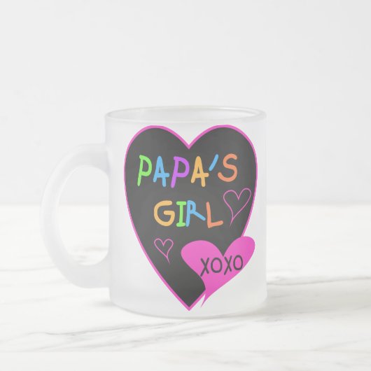 Papa's T - shirts, Petten, Mokken, Buttonnen, kled Matglas Koffiemok (Links)