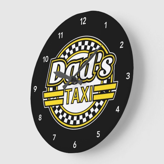 Papa's Taxi Large Clock Grote Klok (Hoek)