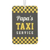 Papa's Taxi Service | Cute Grandpa Gift Luchtverfrisser (Achterkant)