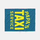 Papa's Taxi Service - Funny Dad Driver Love  Fleece Deken (Voorkant (Horizontaal))