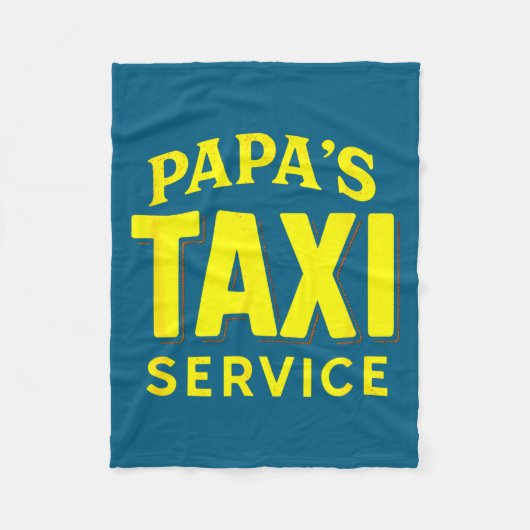 Papa's Taxi Service - Funny Dad Driver Love  Fleece Deken (Voorkant)