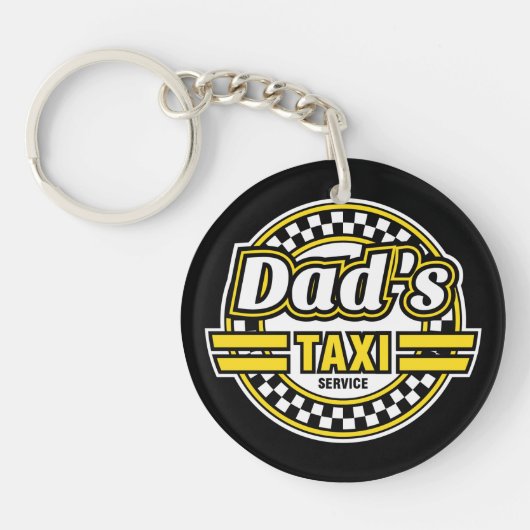 Papa's Taxi Service - Gift for Dad - Sleutelhanger (Voorkant)