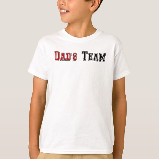 Papa's team T-Shirt (Voorkant)
