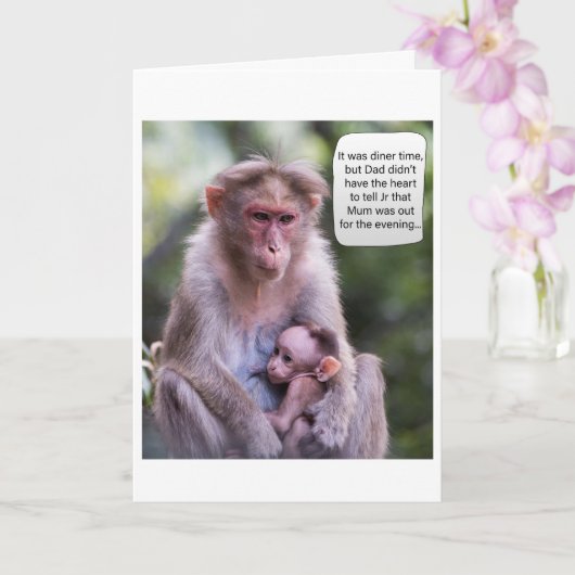 Papa's tepel verjaardagskaart kaart (Orchidee)