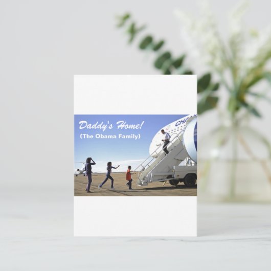 Papa's thuis briefkaart (Staand voorkant)