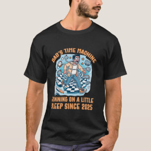 Papa's tijdmachine draait sindsdien op een beetje t-shirt