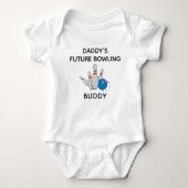 Papa's Toekomst Bowling Buddy - Schattige Bowling Romper (Voorkant)