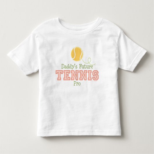 Papa's Toekomst Tennis Toddler T shirt (Voorkant)