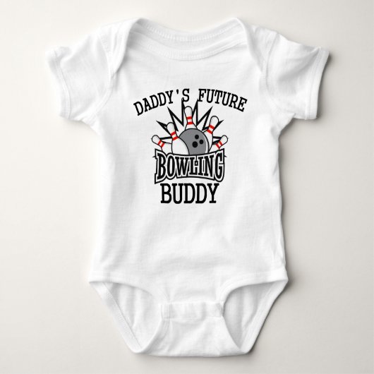 Papa's toekomstige Bowling Buddy Romper (Voorkant)