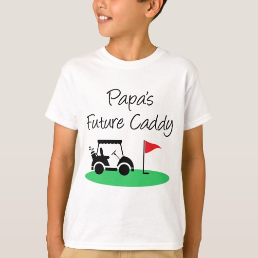 Papa's toekomstige caddy t-shirt (Voorkant)