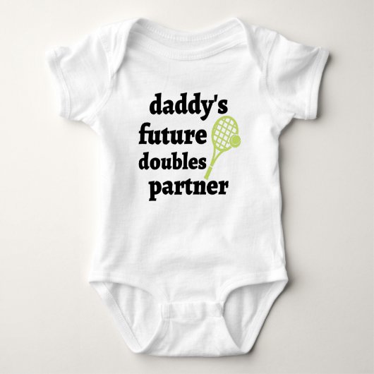 Papa's toekomstige 'Doubles' Partner Funny Romper (Voorkant)