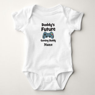 Papa's toekomstige game-boeddy met een hartverwarm romper