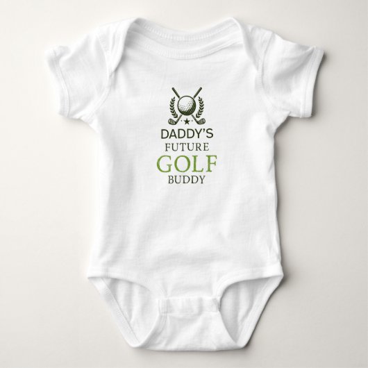Papa's Toekomstige Golfmaatje Schattige Golf Romper (Voorkant)