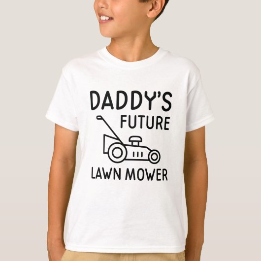 Papa's toekomstige grasmaaier t-shirt (Voorkant)