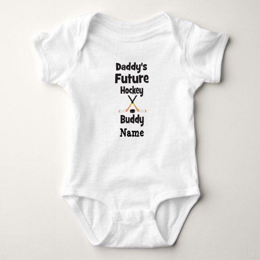 Papa's toekomstige Hockey Buddy Romper (Voorkant)