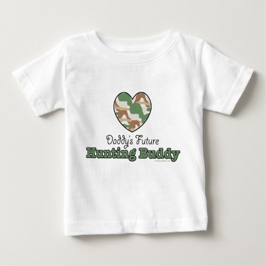 Papa's toekomstige jachtboeddy Baby Lange hoes T-s (Voorkant)