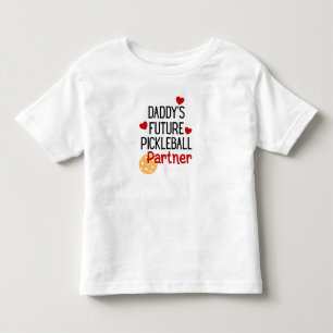Papa's toekomstige Pickleball Partner Kind Kinder Shirts