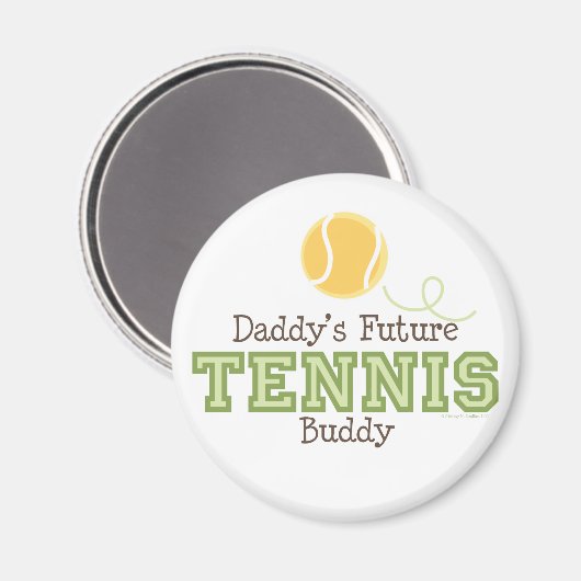 Papa's toekomstige tennis buddy magneet (Voorkant / Achterkant)