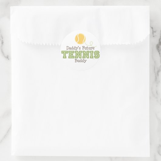 Papa's toekomstige tennis buddy Sticker (Tas)