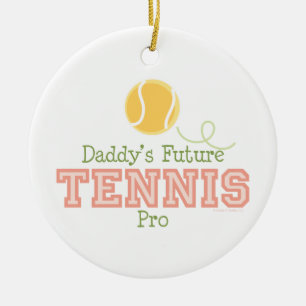 Papa's Toekomstige Tennis Pro Ornament