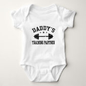 Papa's trainingspartner romper (Voorkant)