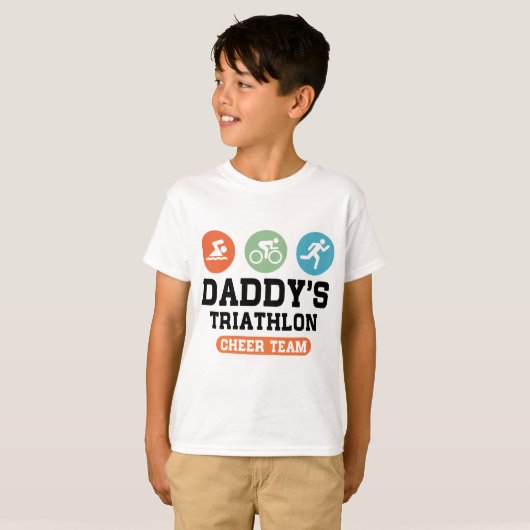 Papa's Triathlon-team T-shirt (Voorkant volledig)